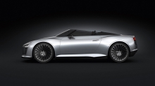 Audi e-tron Spyder, вид в профиль
